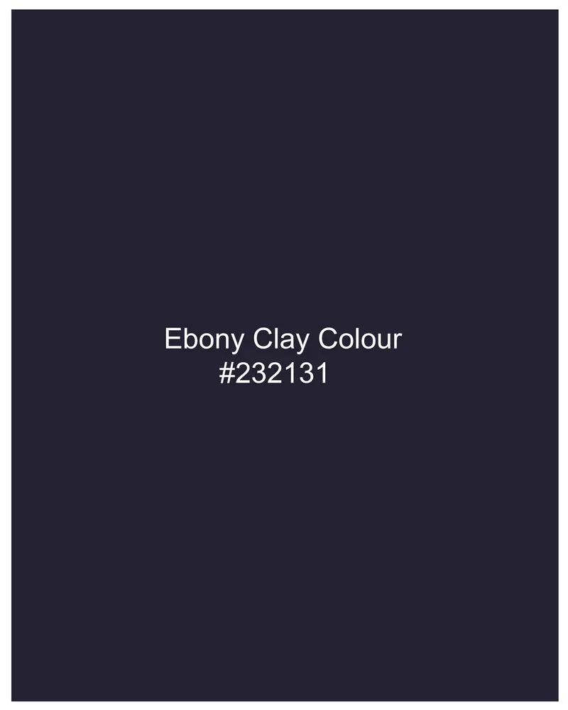 Ebony Clay Blue Cross Placket Bandhgala Suit 19