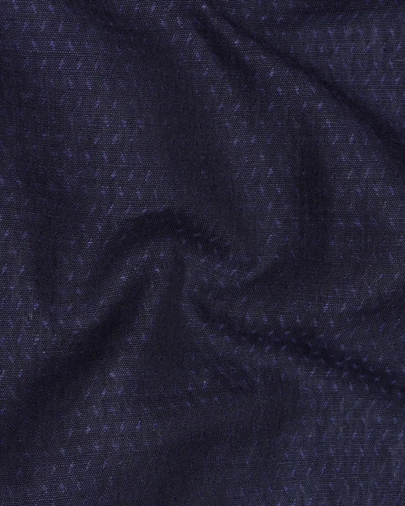 Ebony Clay Blue Luxurious Linen Shirt 2