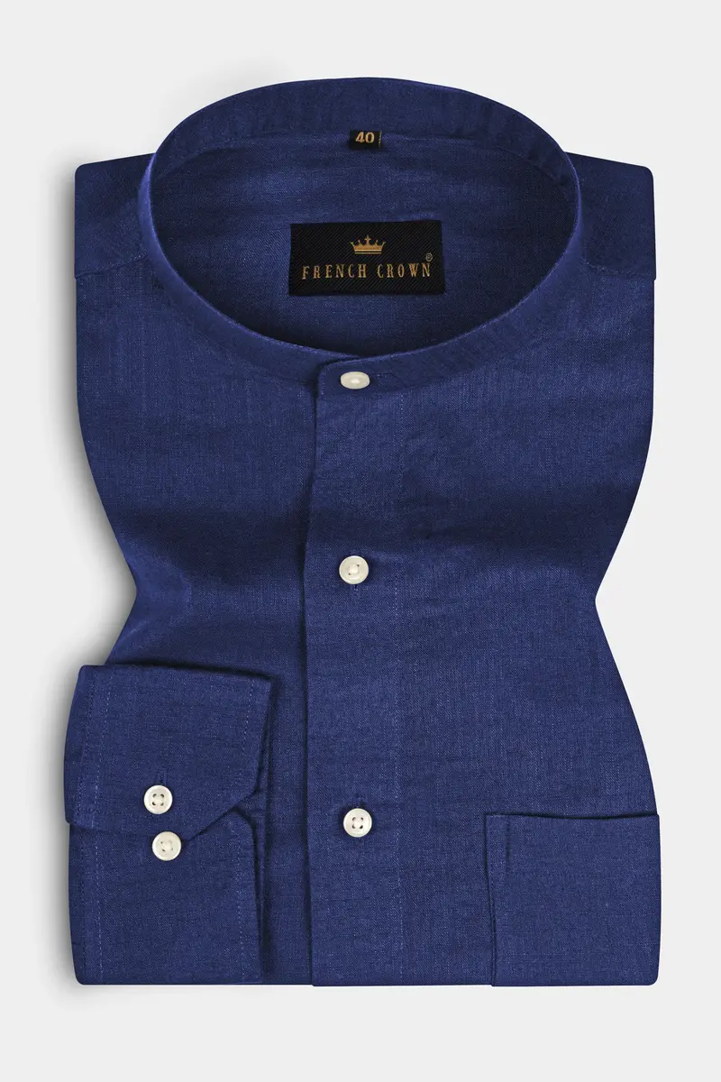 Ebony Clay Blue Royal Oxford Shirt 3
