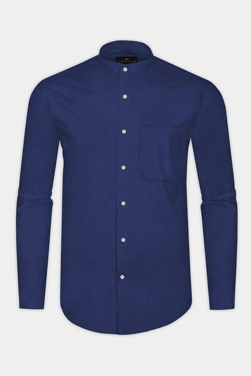 Ebony Clay Blue Royal Oxford Shirt 4
