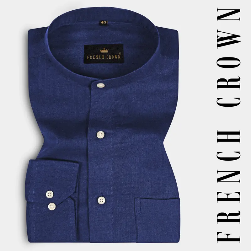 Ebony Clay Blue Royal Oxford Shirt 7