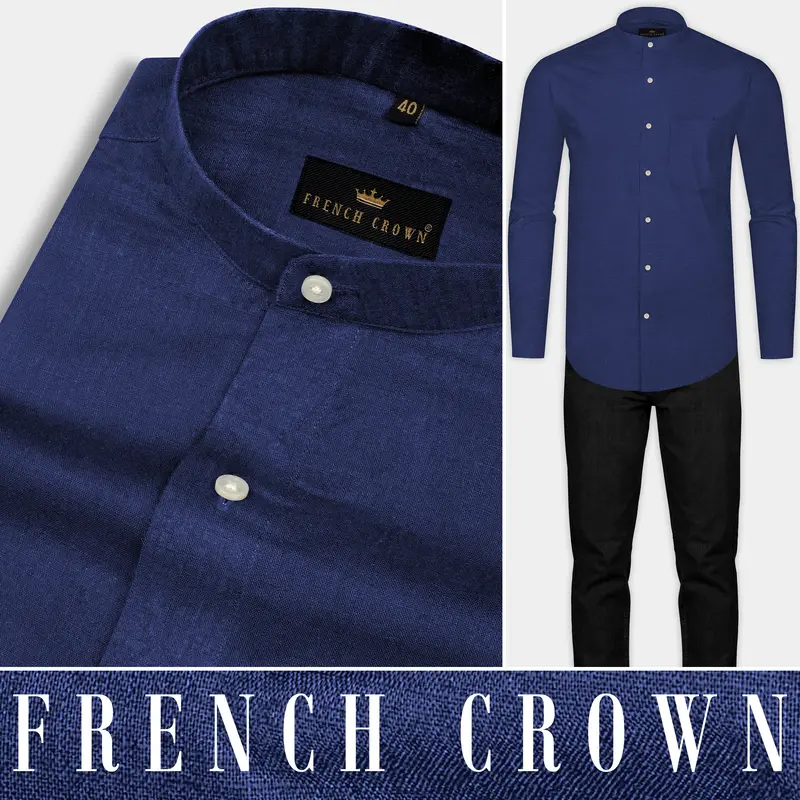 Ebony Clay Blue Royal Oxford Shirt 9