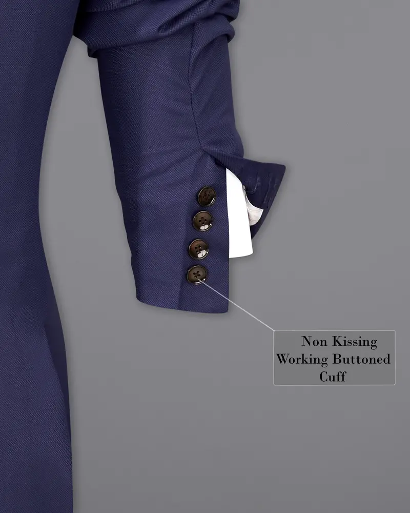 Ebony Clay Blue Single Breasted Blazer 10