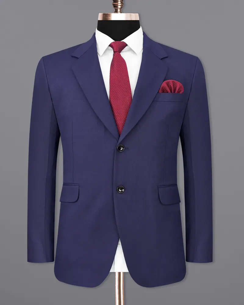 Ebony Clay Blue Single Breasted Blazer 8