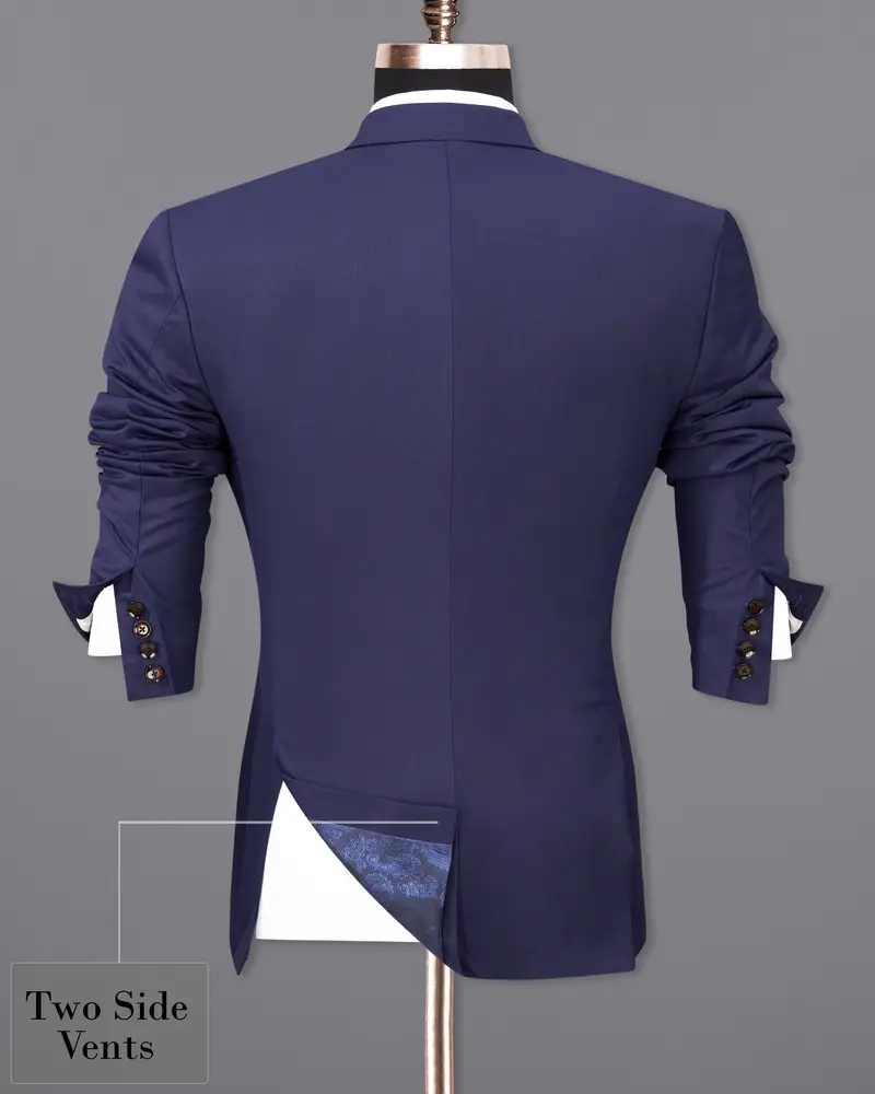 Ebony Clay Blue Single Breasted Blazer 9