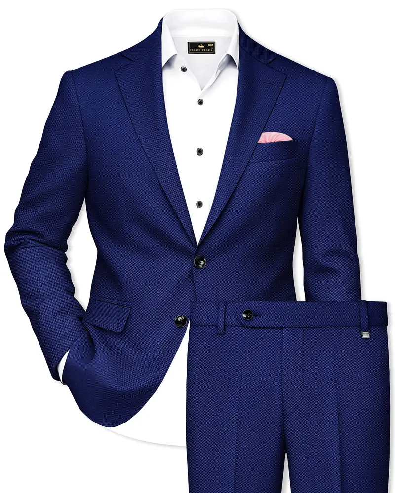 Ebony Clay Blue Single Breasted Suit 1