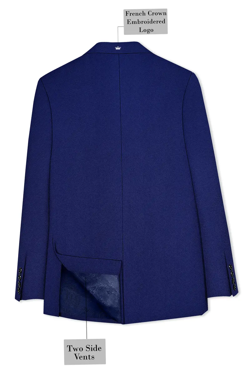 Ebony Clay Blue Single Breasted Suit 10