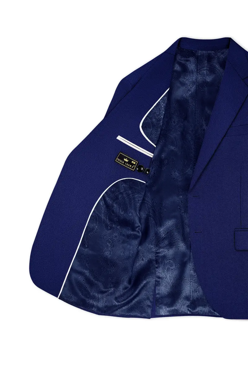 Ebony Clay Blue Single Breasted Suit 6