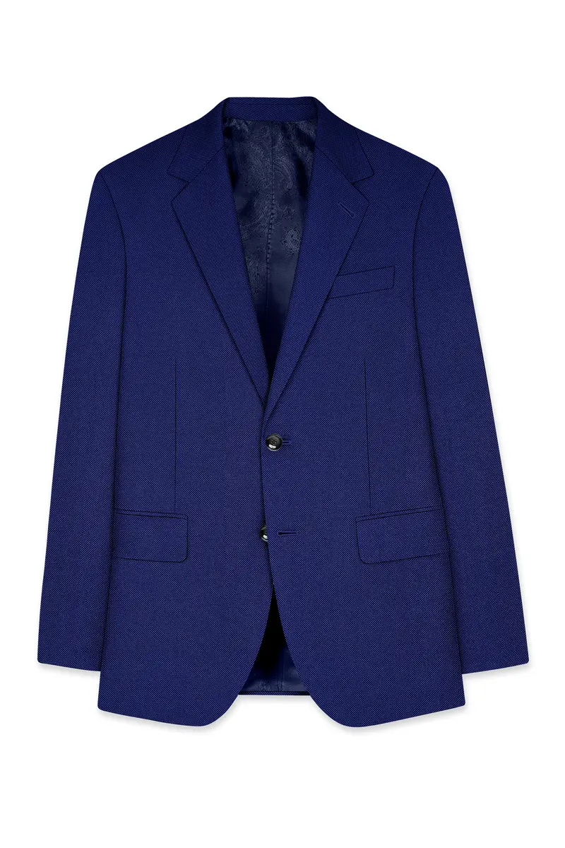 Ebony Clay Blue Single Breasted Suit 8