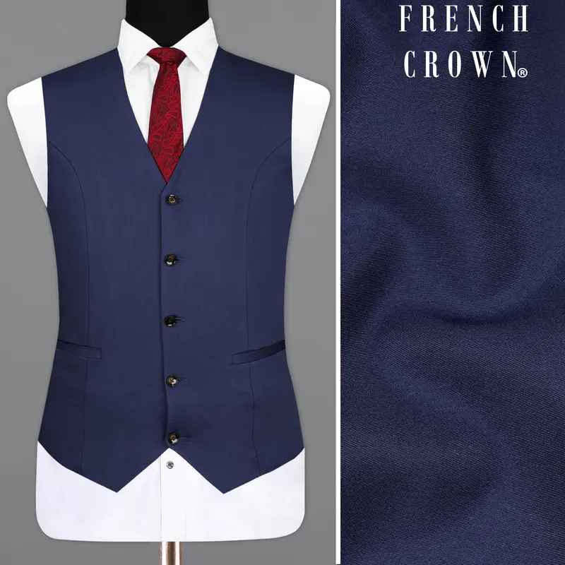 Ebony Clay Blue Sports Waistcoat 1