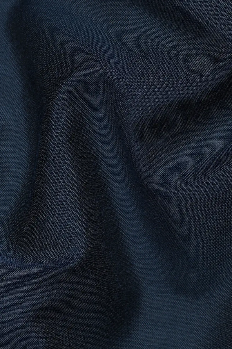 Ebony Clay Blue Subtle Sheen Viscose Kurta 3