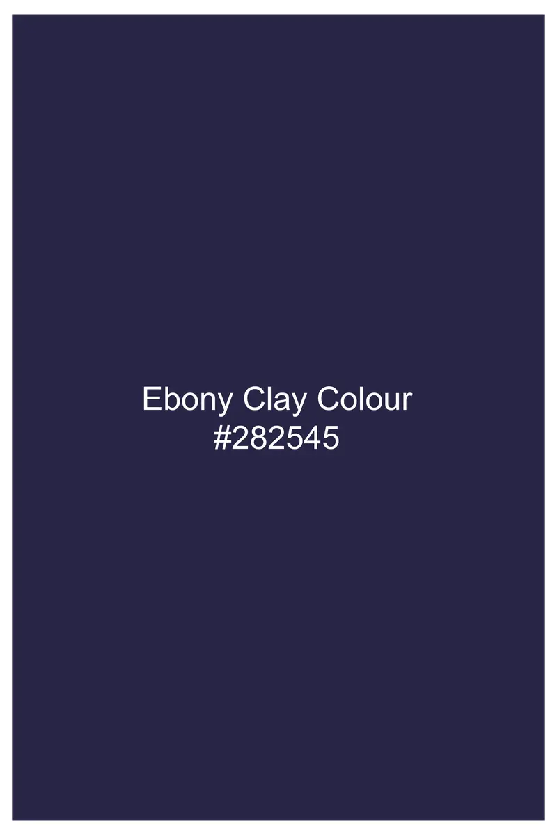 Ebony Clay Blue Textured Wool Blend Pant 9