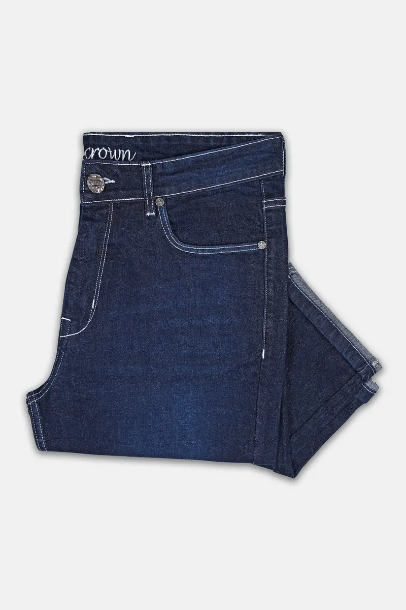 Ebony Clay Blue Whiskering Wash Denim 6