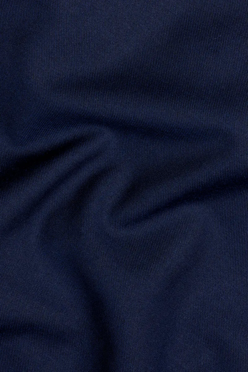 Ebony Clay Blue Wool Rich Waistcoat 3