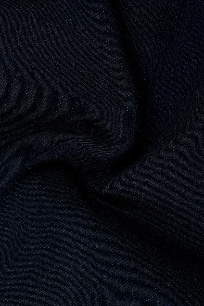 Ebony Dark Blue Clean Look Stretchable Denim 3