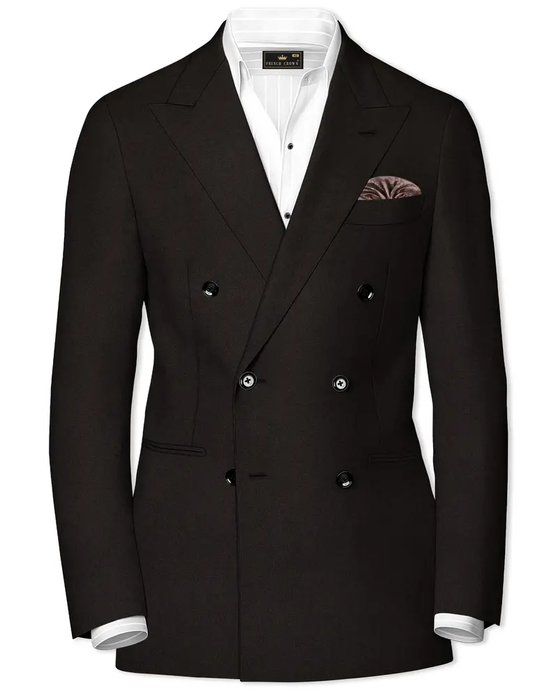 Eclipse Brown Double Breasted Blazer 1