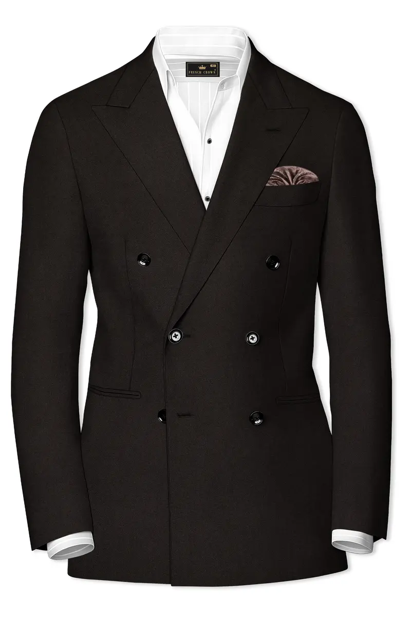 Eclipse Brown Double Breasted Suit 10