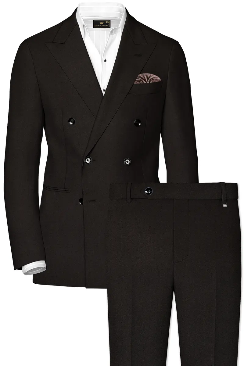 Eclipse Brown Double Breasted Suit 2
