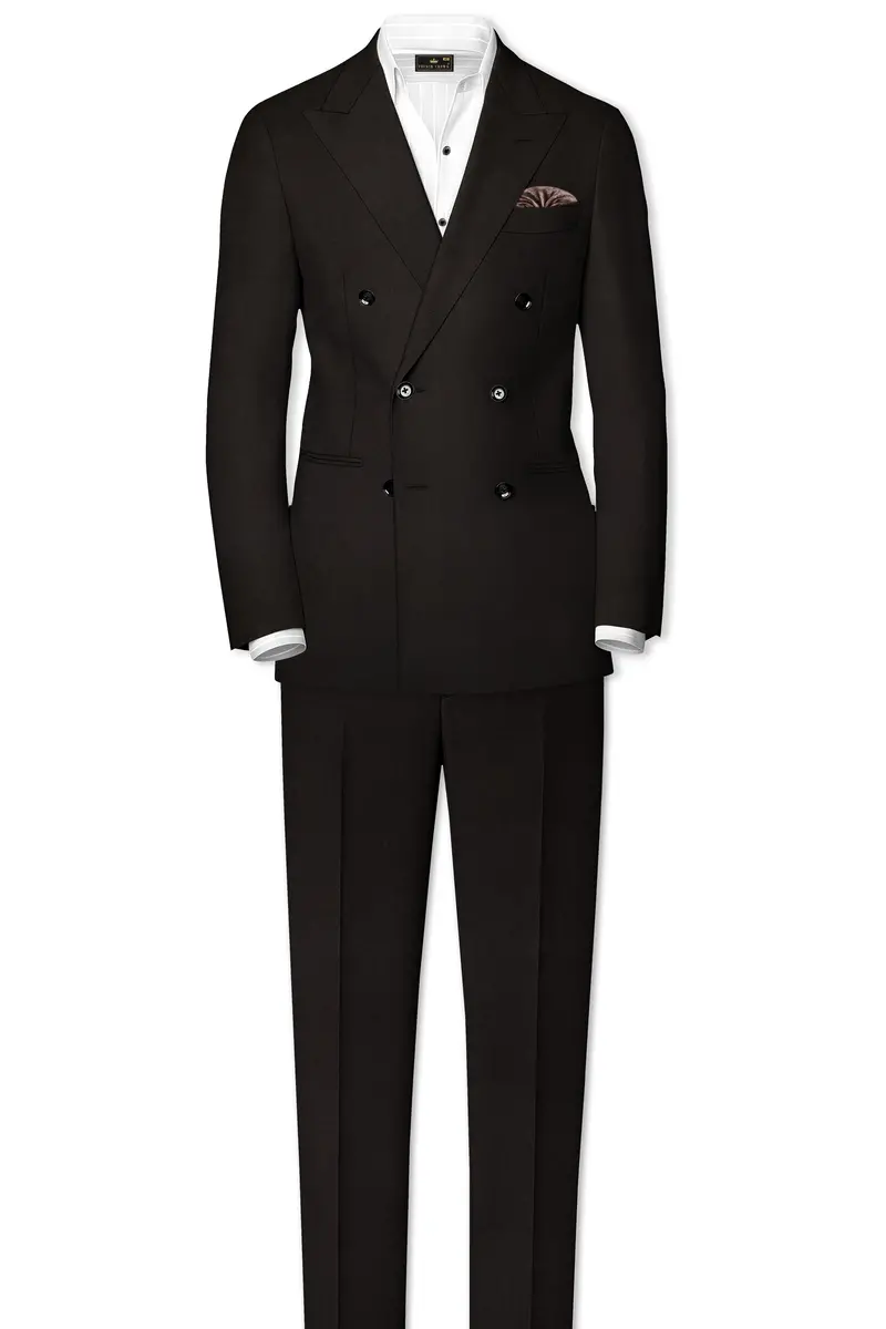 Eclipse Brown Double Breasted Suit 4