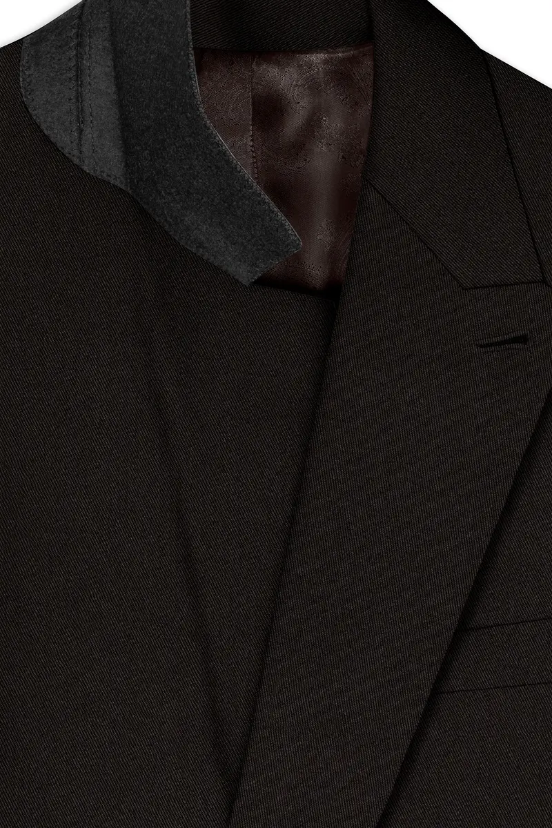 Eclipse Brown Double Breasted Suit 5