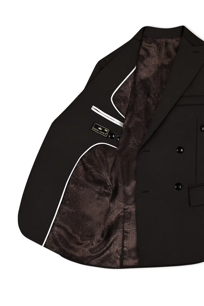 Eclipse Brown Double Breasted Suit 6