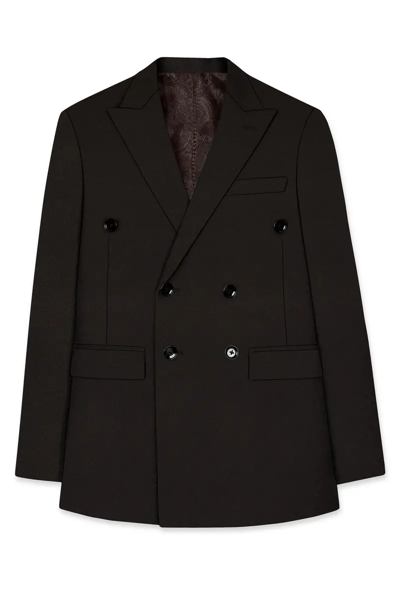 Eclipse Brown Double Breasted Suit 8
