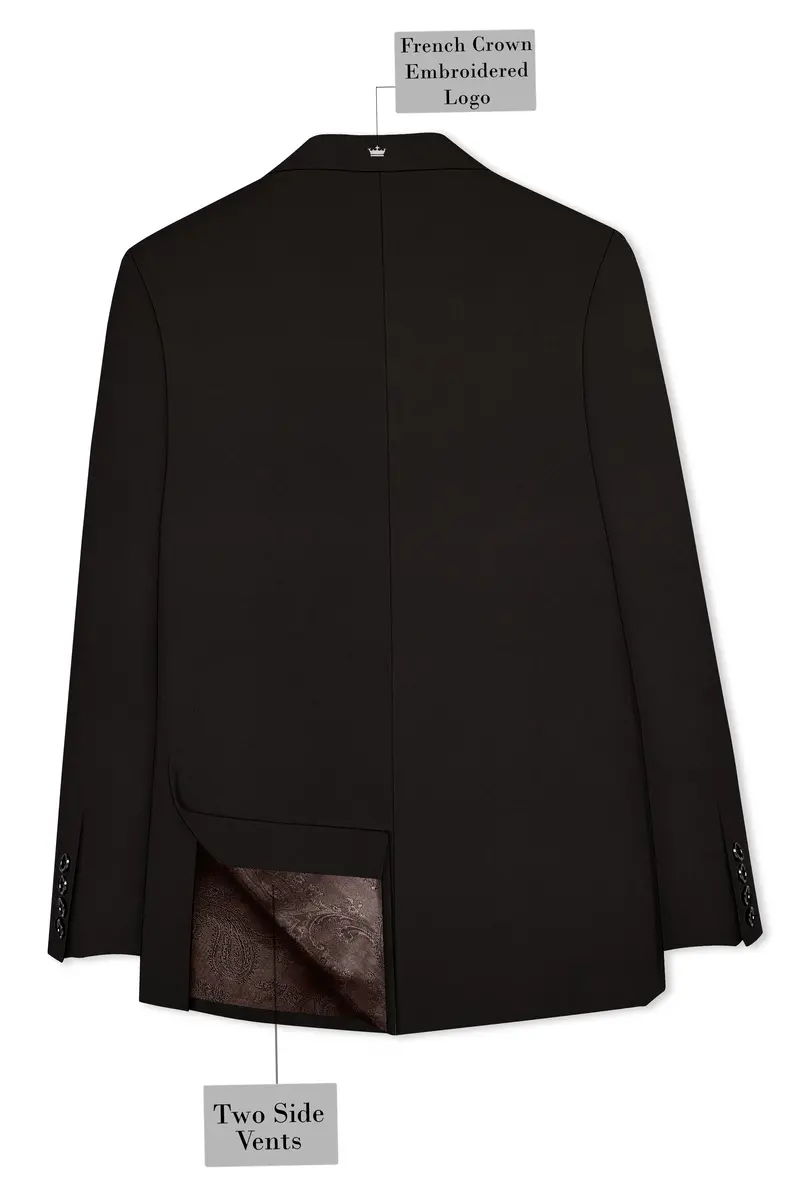 Eclipse Brown Double Breasted Suit 9