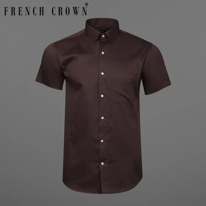 Eclipse Brown Super Soft Premium Cotton Shirt 1
