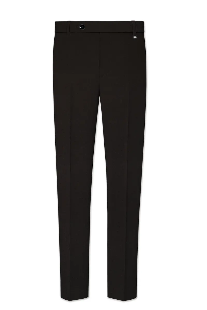 Eclipse Brown Textured Pants 2