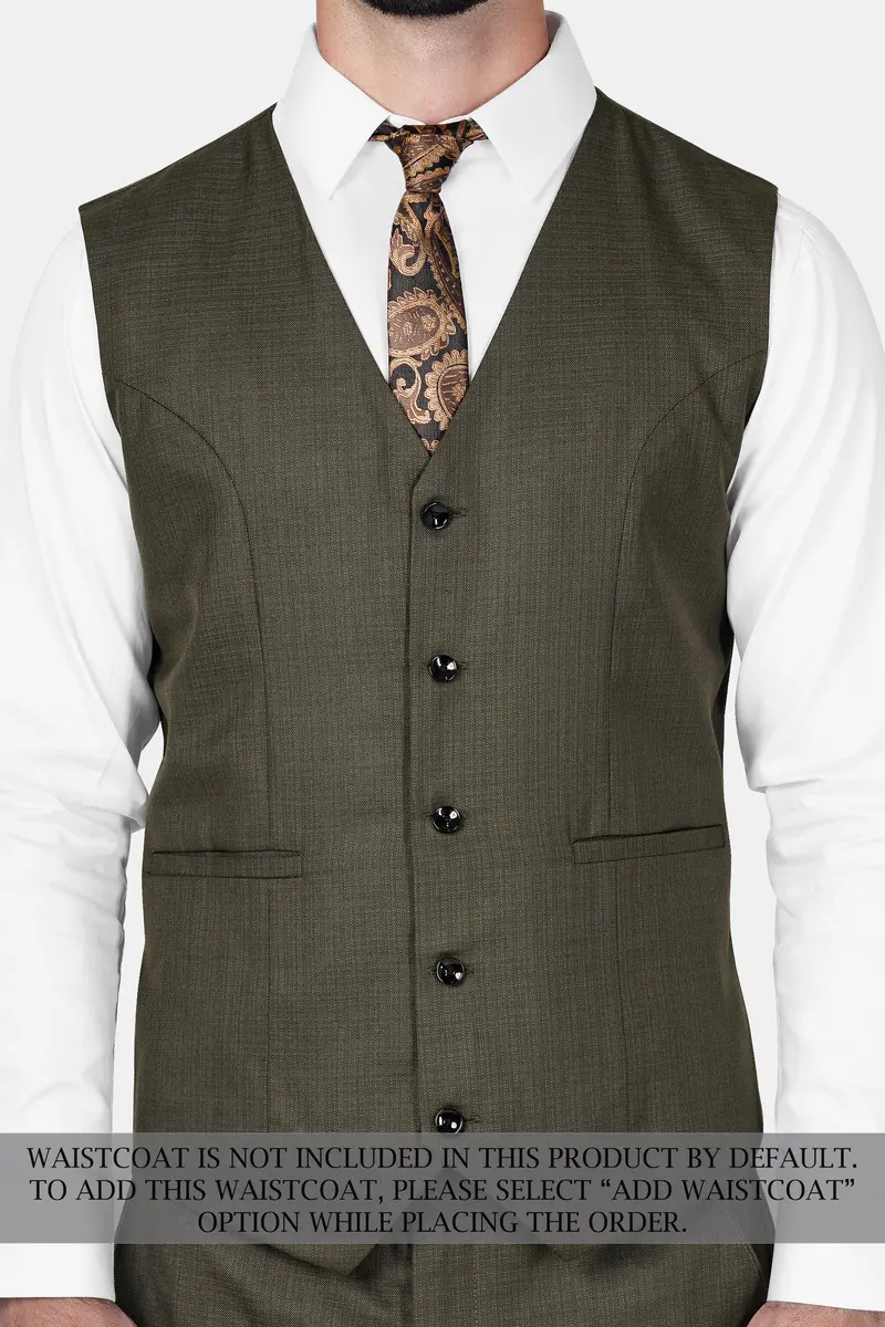 Eclipse Brown Wool Rich Double Breasted Sports Suit 10