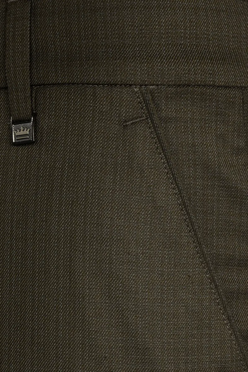Eclipse Brown Wool Rich Double Breasted Sports Suit 15