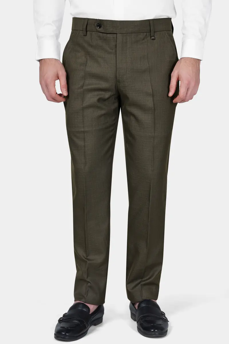 Eclipse Brown Wool Rich Double Breasted Sports Suit 7