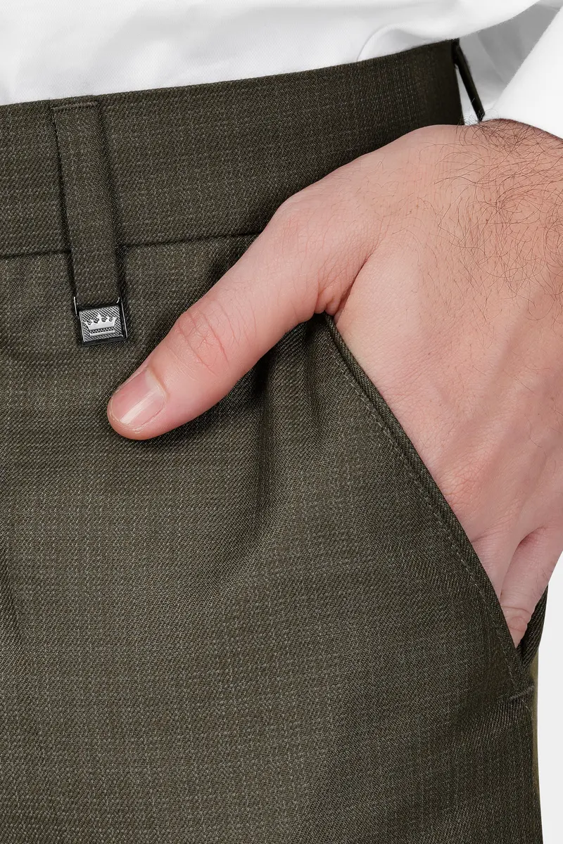 Eclipse Brown Wool Rich Double Breasted Sports Suit 8