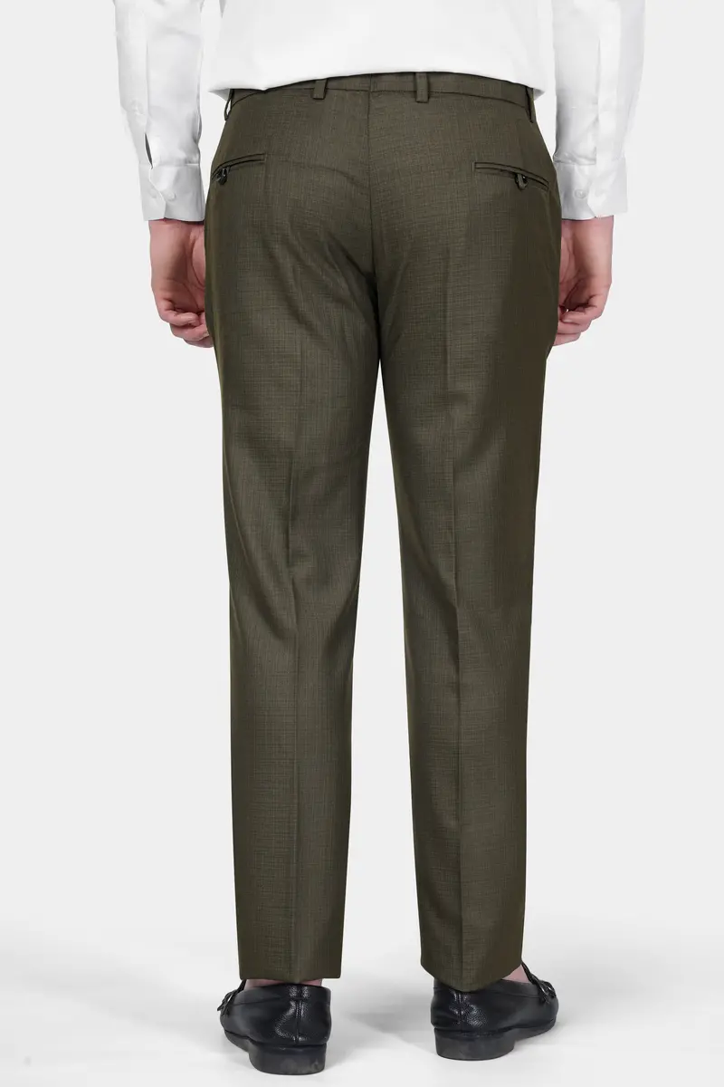 Eclipse Brown Wool Rich Double Breasted Sports Suit 9