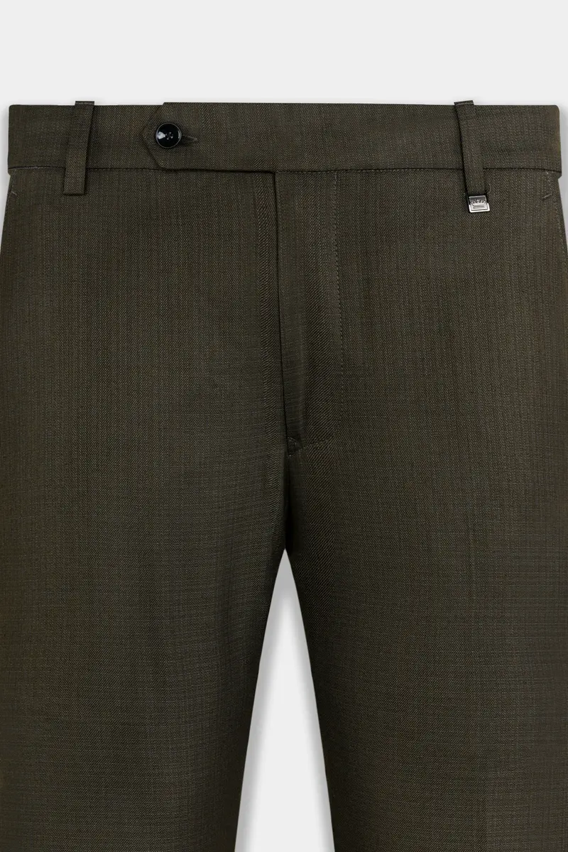 Eclipse Brown Wool Rich Pant 2