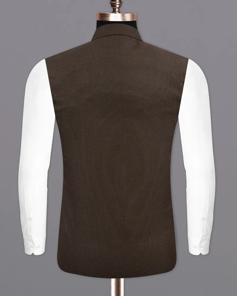 Eclipse Dark Brown Bandhgala Nehru Jacket 6