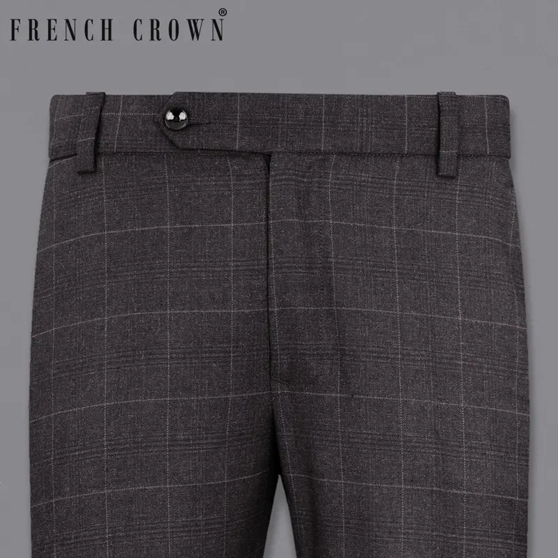 Eclipse Gray Plaid Pant 6