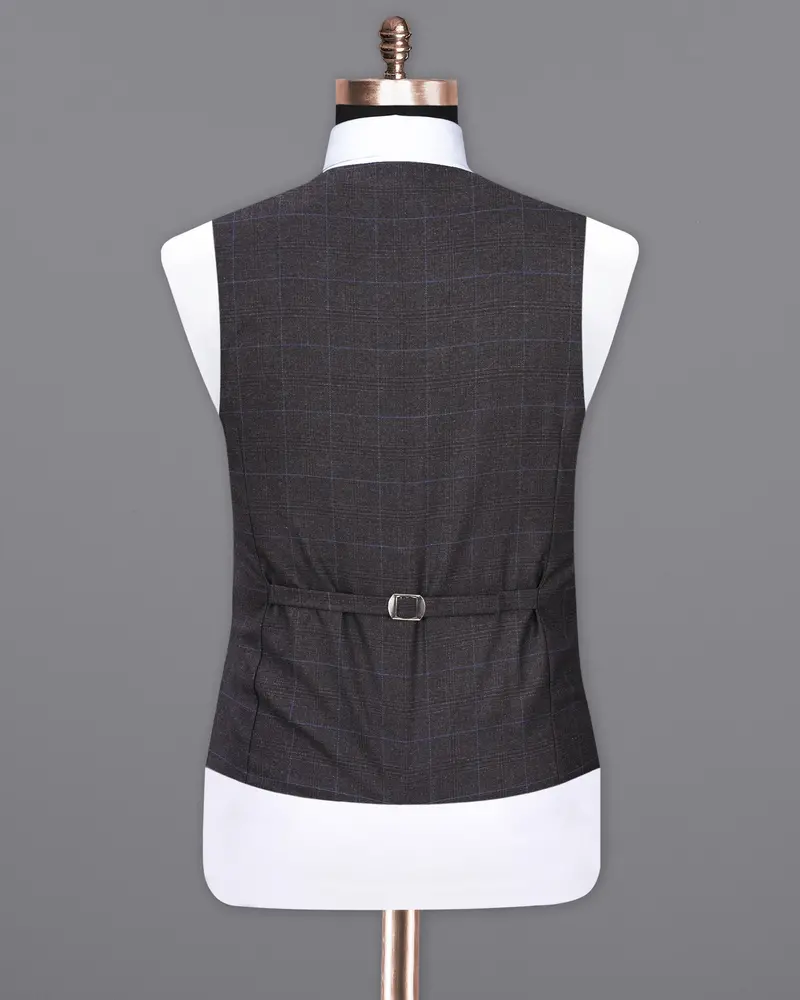 Eclipse Gray Plaid Waistcoat 6