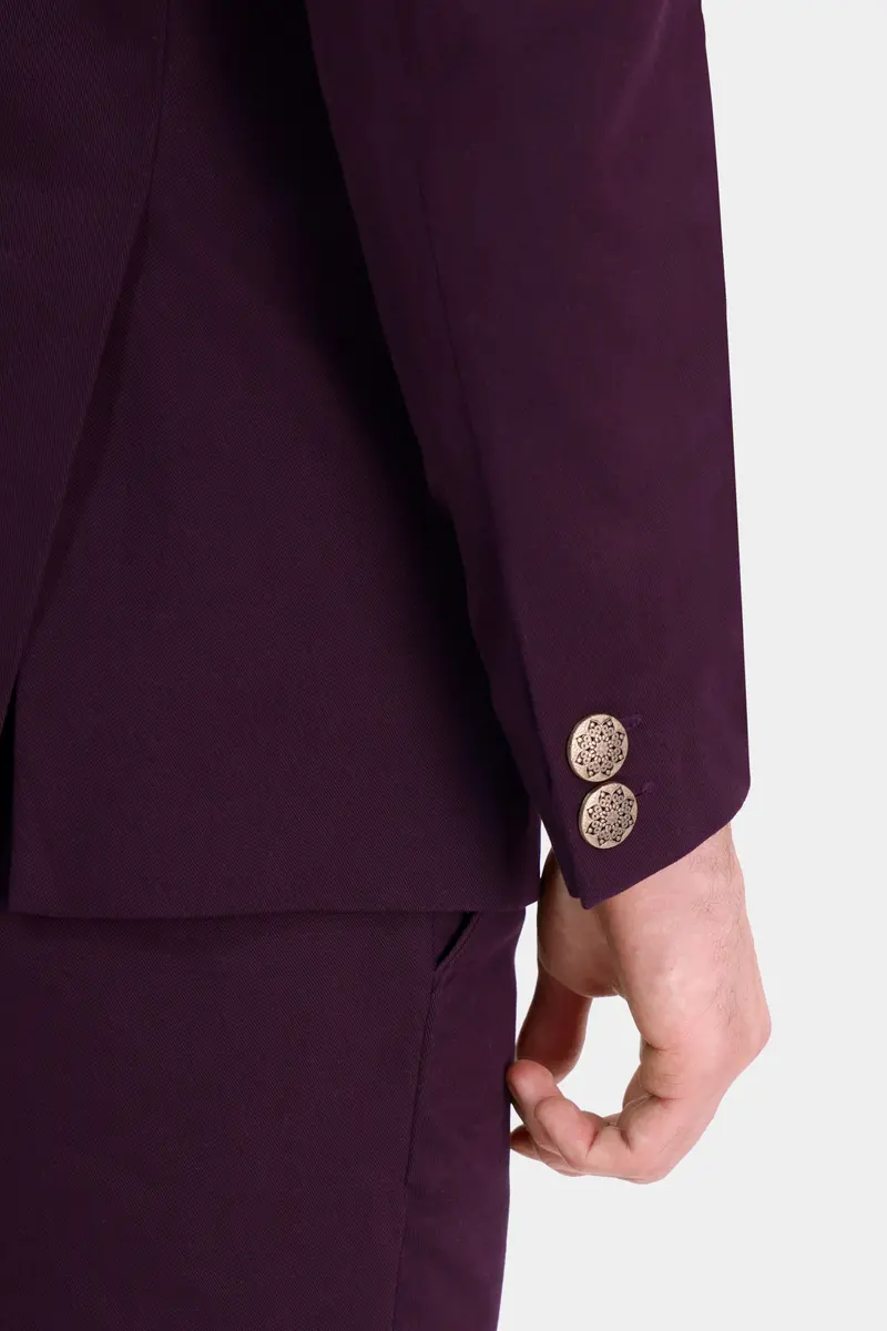 Eclipse Maroon Premium Cotton Bandhgala Designer Blazer 5