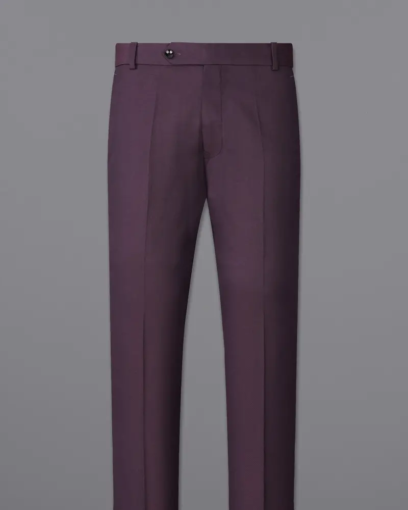 Eclipse Wine Cross Placket Bandhgala Suit 13