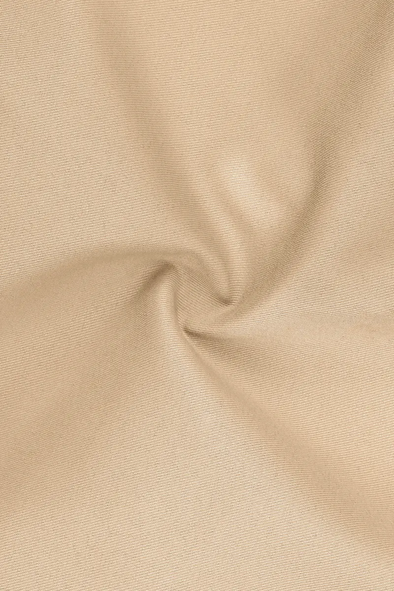 Ecru-Cashmere Cream Slight Stretch Subtle Sheen Poly-Viscose Double Breasted Blazer 3