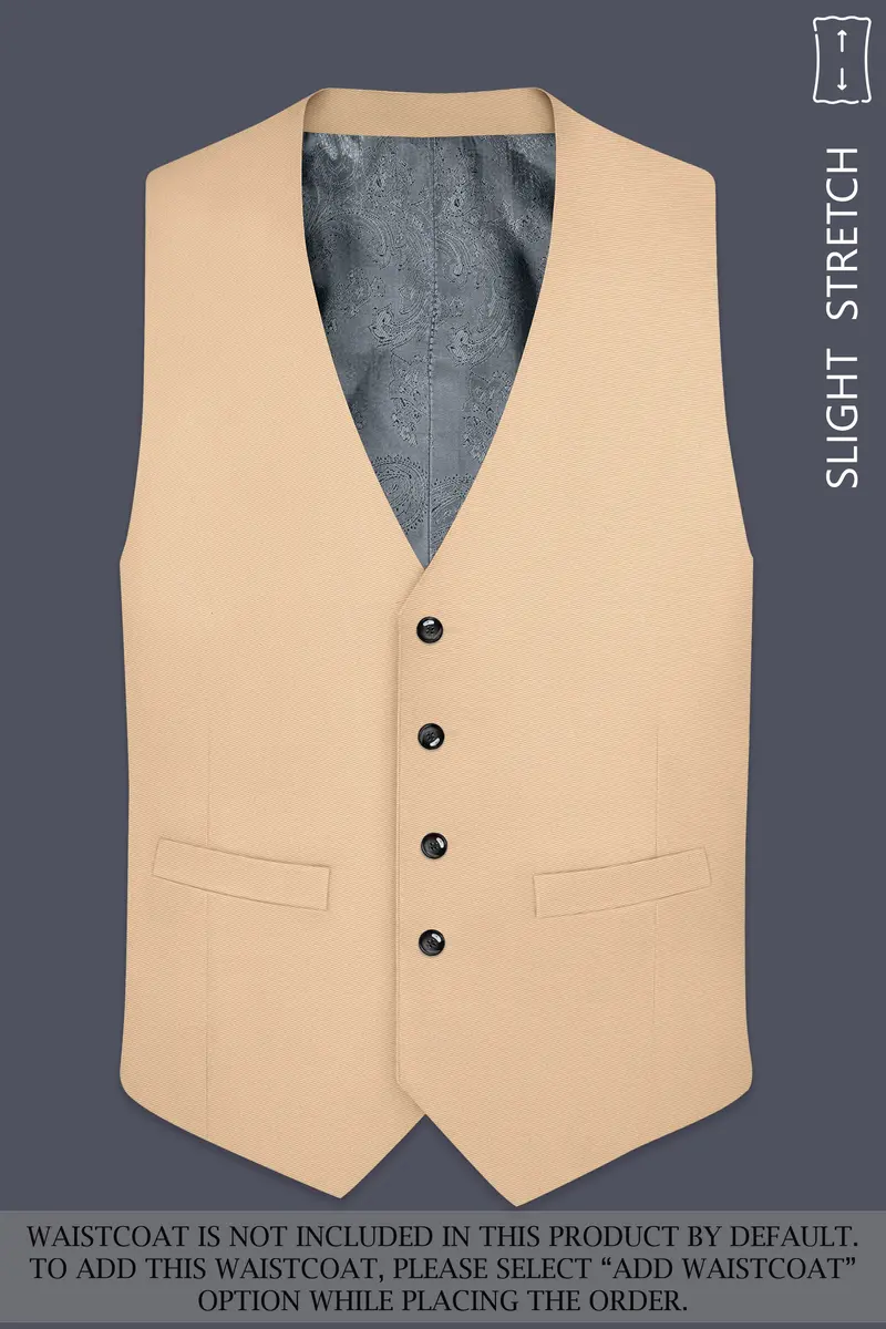Ecru-Cashmere Cream Slight Stretch Subtle Sheen Poly-Viscose Double Breasted Suit 16