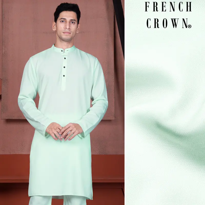 Edgewater Green Viscose Kurta 1