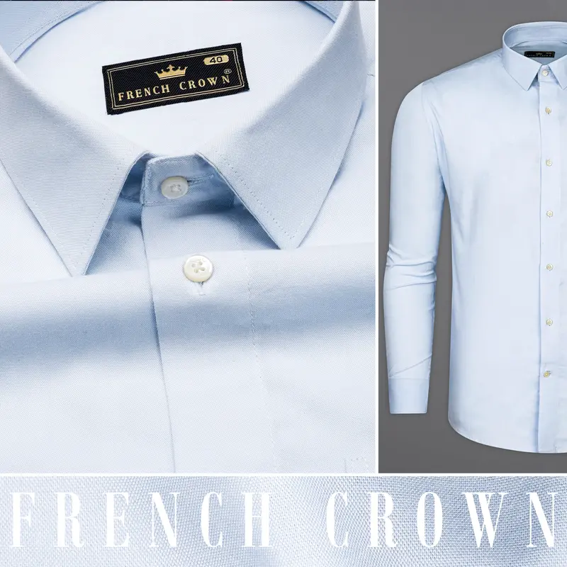 Edgewater Sky Blue Royal Oxford Shirt 10