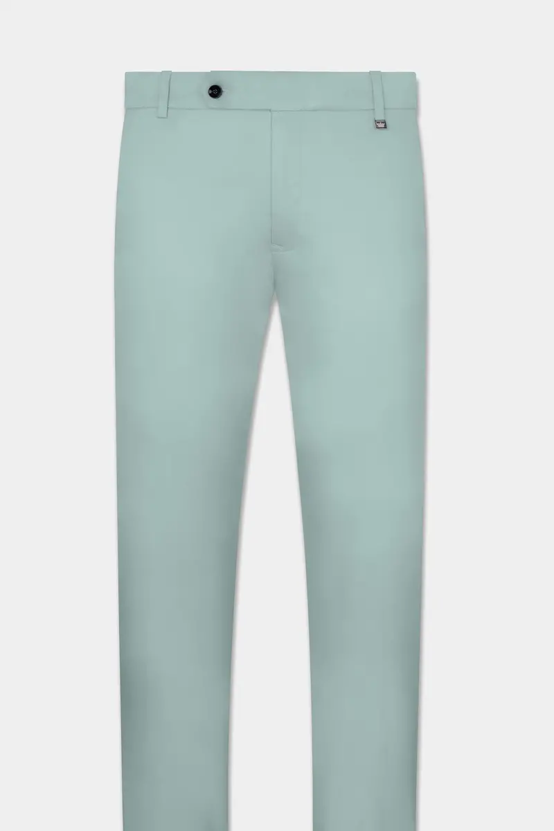 Edward Blue Premium Cotton Cross Placket Bandhgala Stretchable Traveler Suit 15