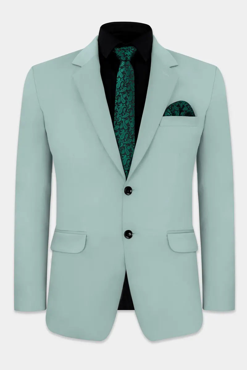 Edward Blue Premium Cotton Stretchable Traveler Blazer 2