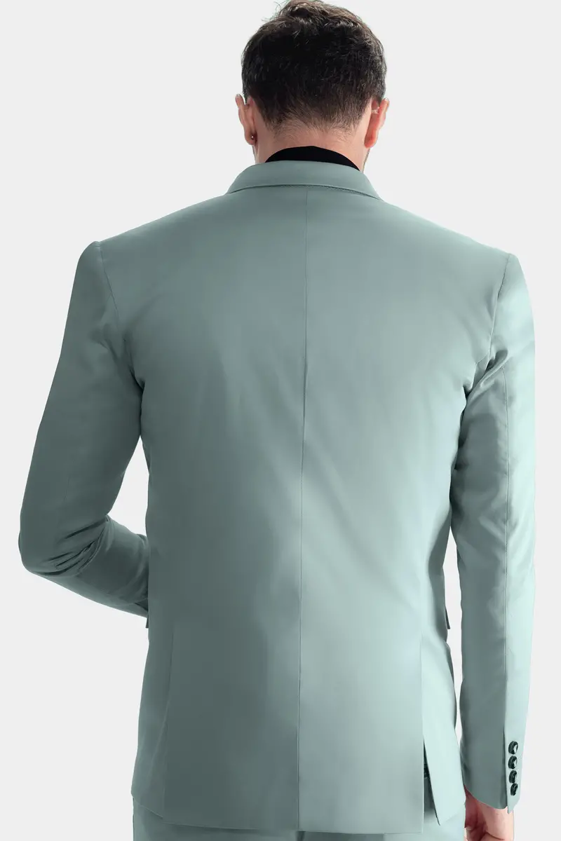Edward Blue Premium Cotton Stretchable Traveler Blazer 7