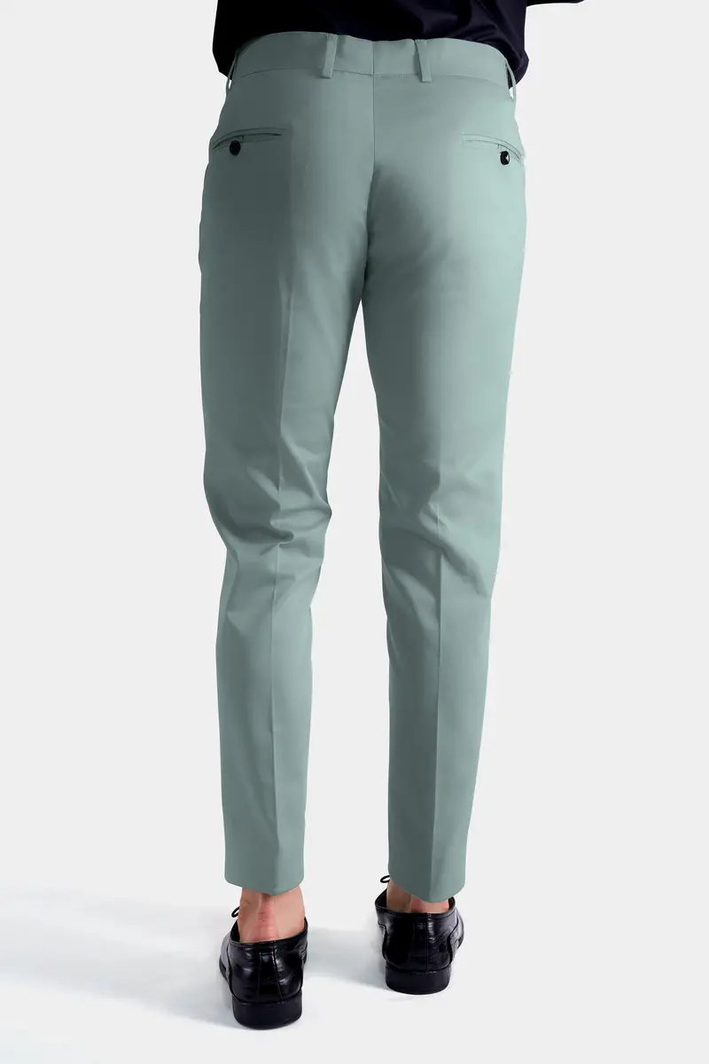Edward Blue Premium Cotton Stretchable Traveler Pant 9