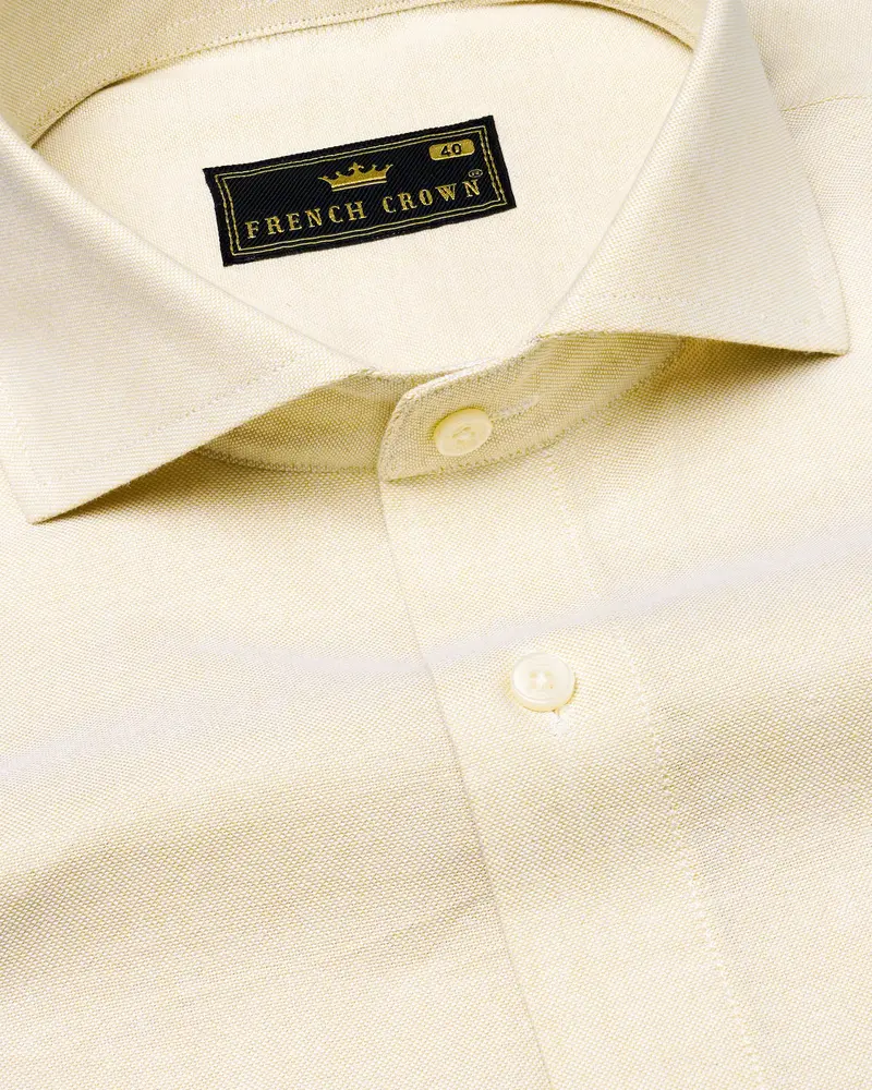 Eggshell Off White Royal Oxford Shirt 1