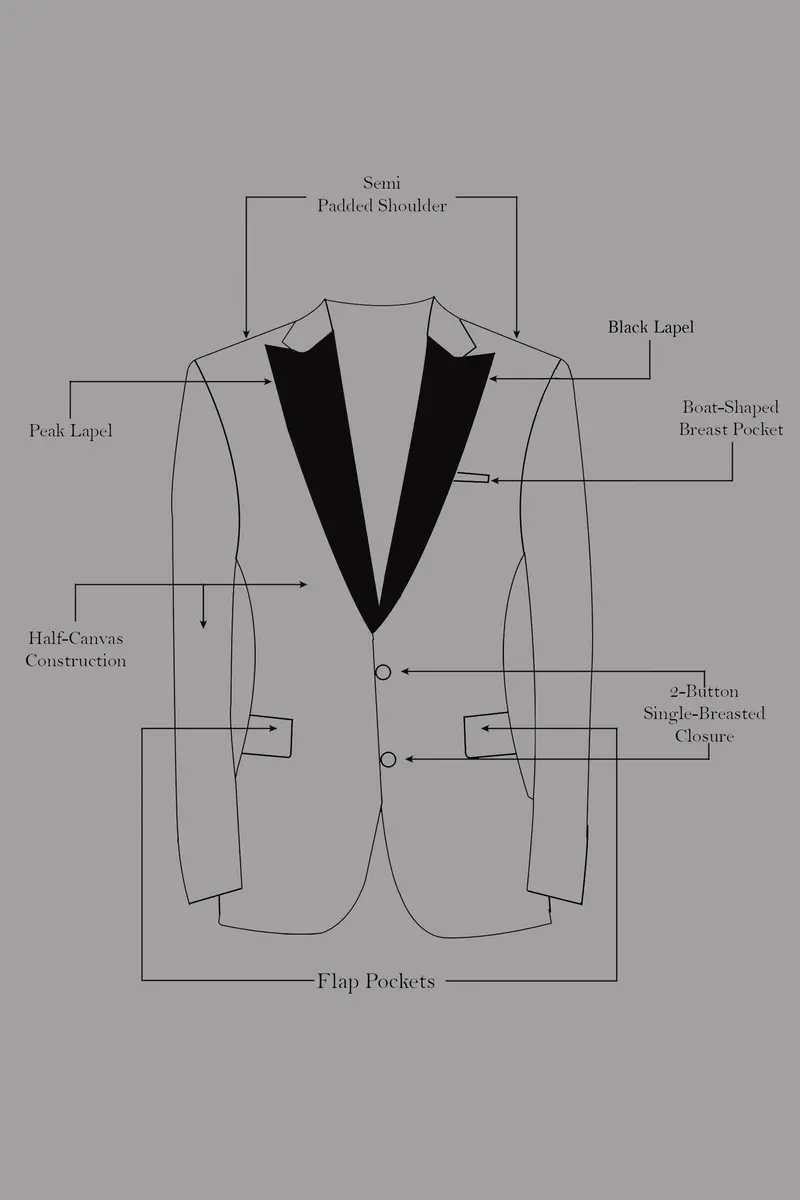 Eldor-Van Cleef Brown Velvet Peak Lapel Tuxedo Blazer 11